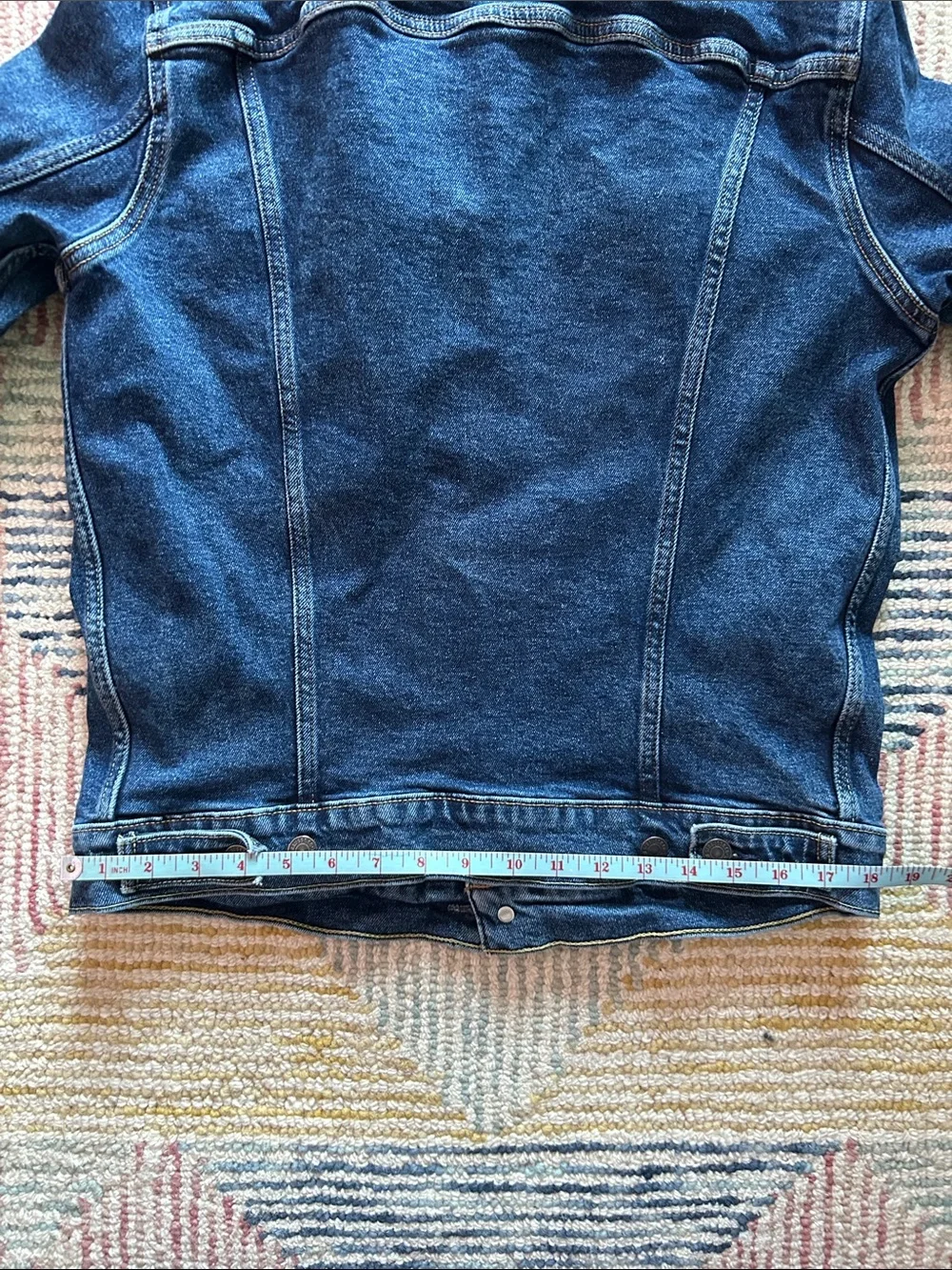 Levi's Dark Blue Denim Trucker Jacket - Picture 5 of 7